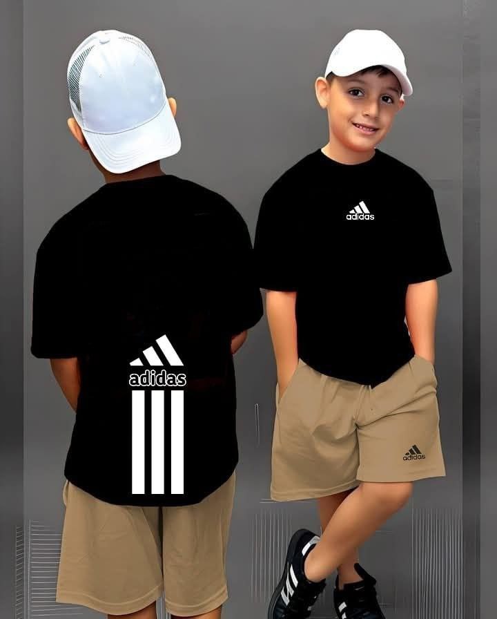 “Kids’ Classic Sport Set – Black & Khaki Edition”